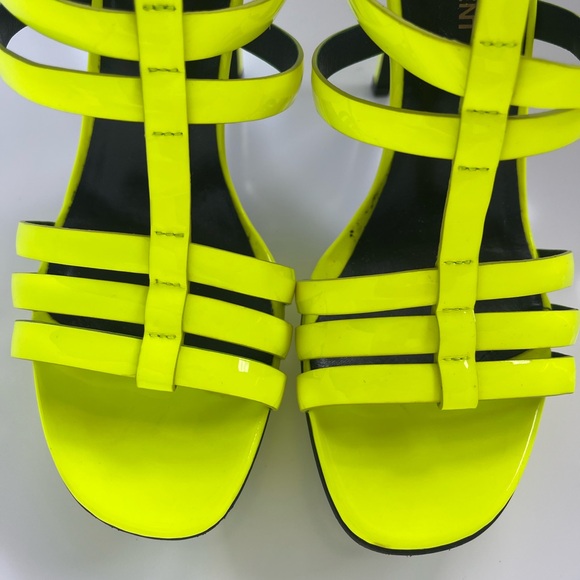 SAINT LAURENT neon yellow heels - Picture 5 of 9